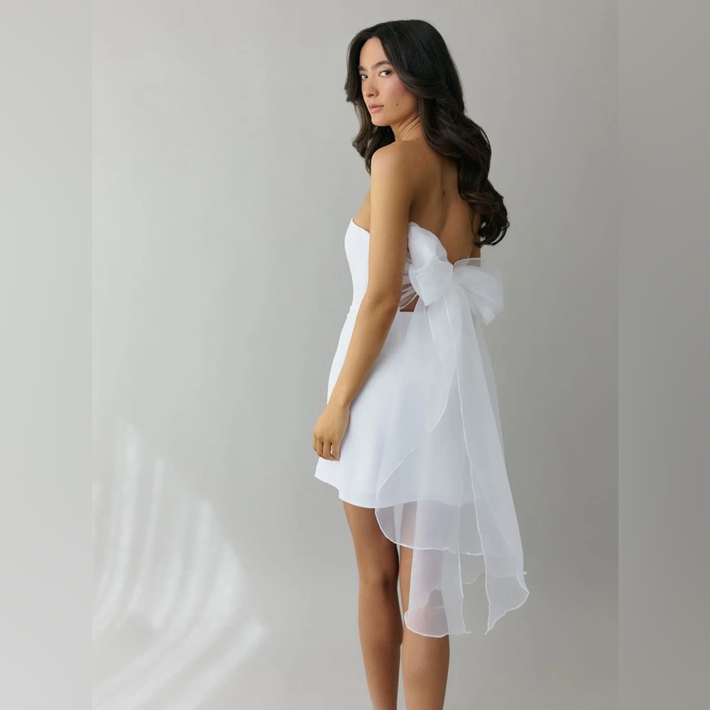 Park & Fifth Mackenzie Mini Dress - White